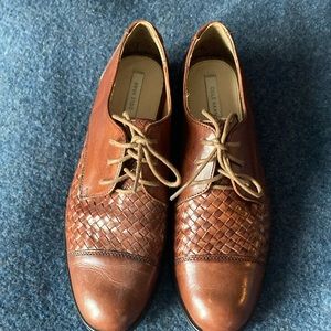 Cole Haan leather weave Oxford